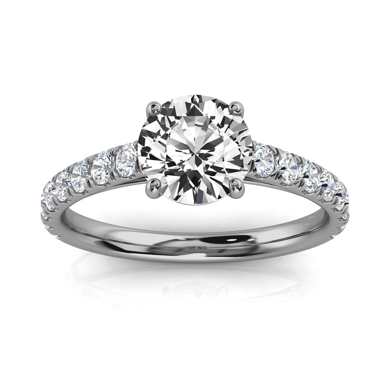 14K White Gold Delphine Lab Grown Diamond Ring (1/2 ct. tw)